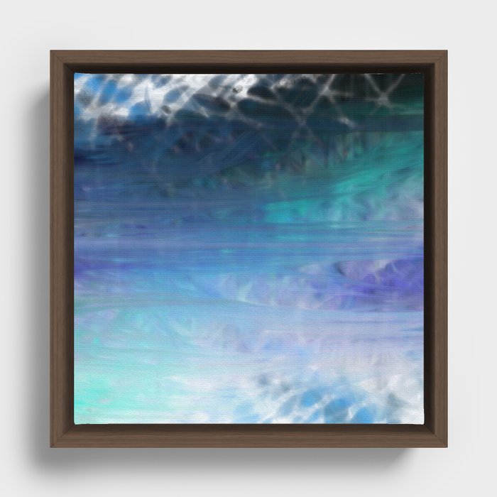 Fragment 14: Joy- Above, Below, Reflected, Refracted Framed Canvas