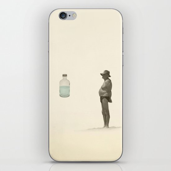 beach and a bottle iPhone & iPod Skin