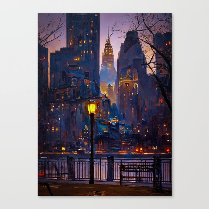 Nights of New York City Canvas Print