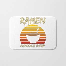 Ramen Noodle Soup Kawaii Japanese Noodles Vintage Retro Badematte | Funnyramen, Misosoup, Ramen, Kawaii, Noodlesoup, Ramenlovers, Kawaiiramen, Asia, Ramennoodles, Ramenquotes 