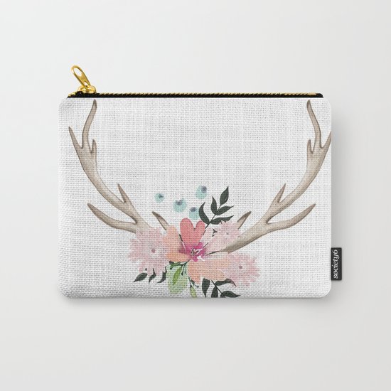 watercolor horns Carry-All Pouch