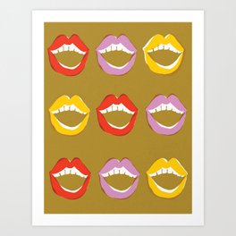 Lips For Dayz  Art Print