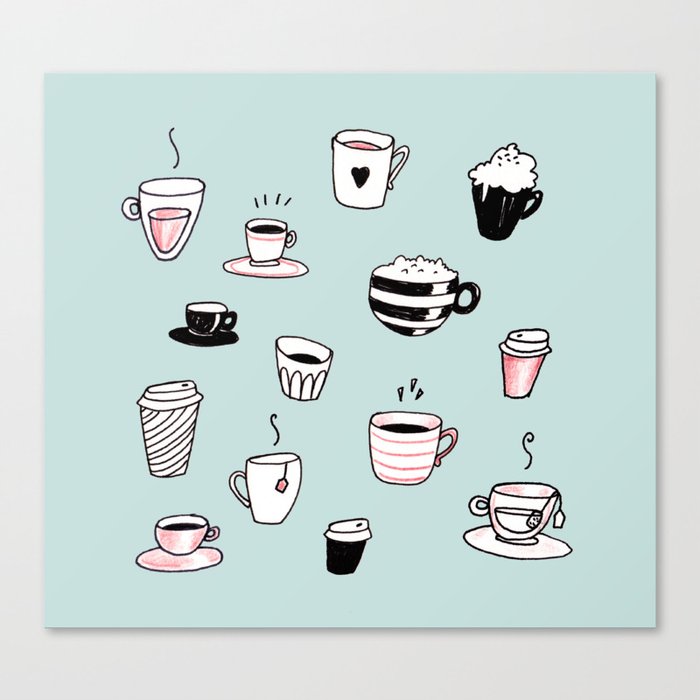 Tea, coffee, light refreshments? Canvas Print