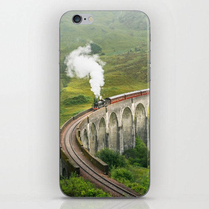 Hogwart Express steam engine in the scottish highlands iPhone Skin
