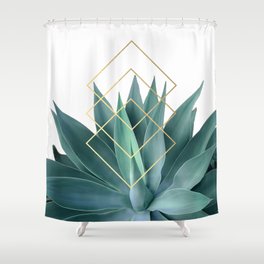 Agave geometrics Shower Curtain