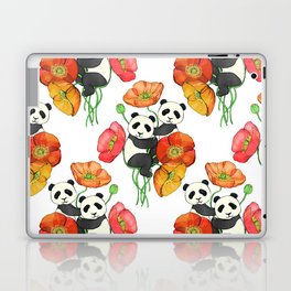 Poppies & Pandas Laptop Skin