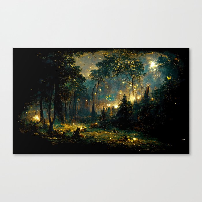 Walking through the fairy forest Canvas Print