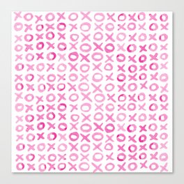 Xoxo valentine's day - pink Canvas Print