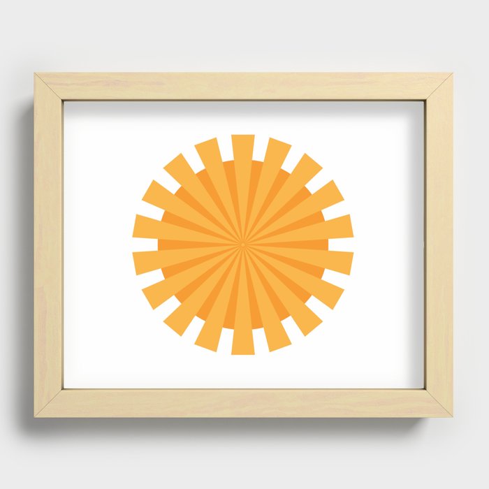 Sun Design Recessed Framed Print