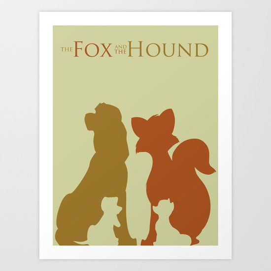 The Fox and The Hound Art Print