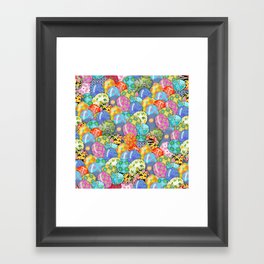 Colored Eggs Galore! Framed Art Print