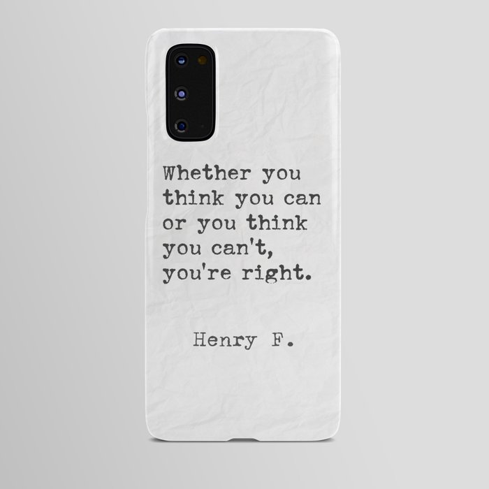 Henry F. quote 60 Android Case