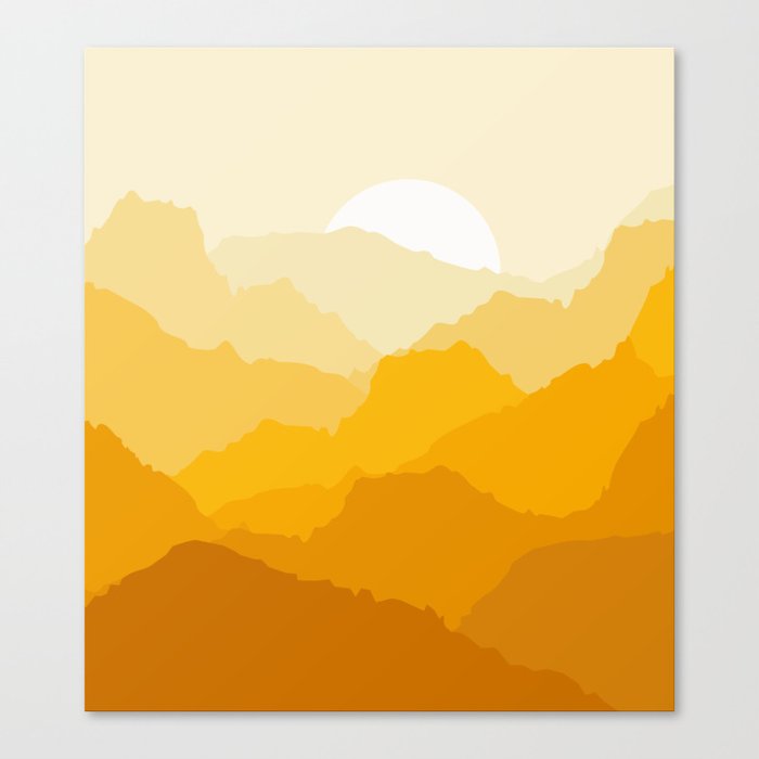 Mountain sunrise Canvas Print