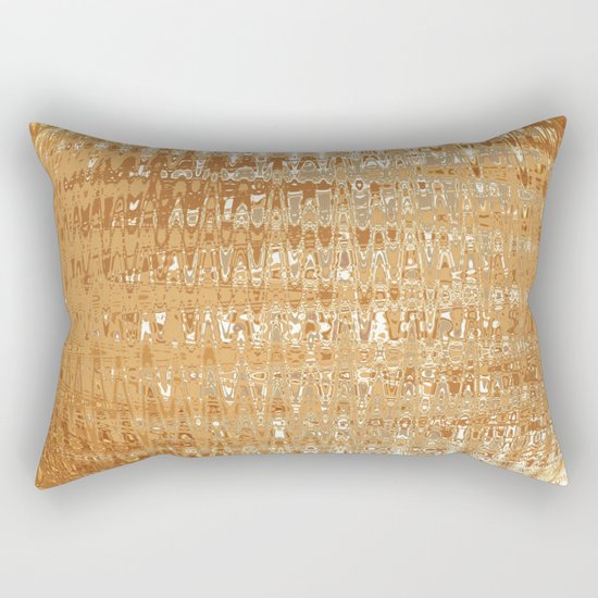 Golden Ball Rectangular Pillow