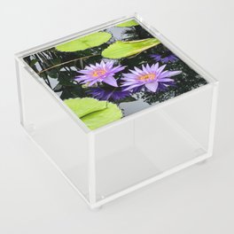 Purple Water Lillies Acrylic Box