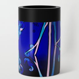 Serene Seahorse - blue Can Cooler