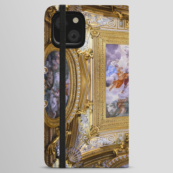 Saturn Hall Ceiling painting Palazzo Pitti, Florence iPhone Wallet Case