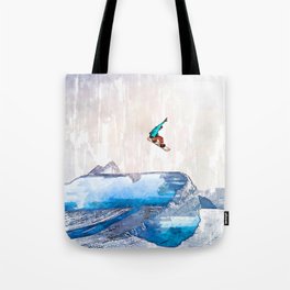 Snowboard Winter Extremes. For snowboarding lovers. Tote Bag