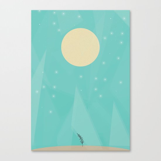 Moon Flower Canvas Print