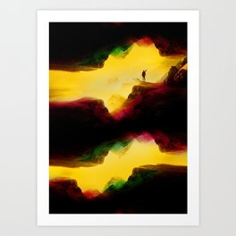 Hi from the The Upside Down Art Print
