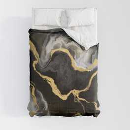 Gold mine marble Comforter