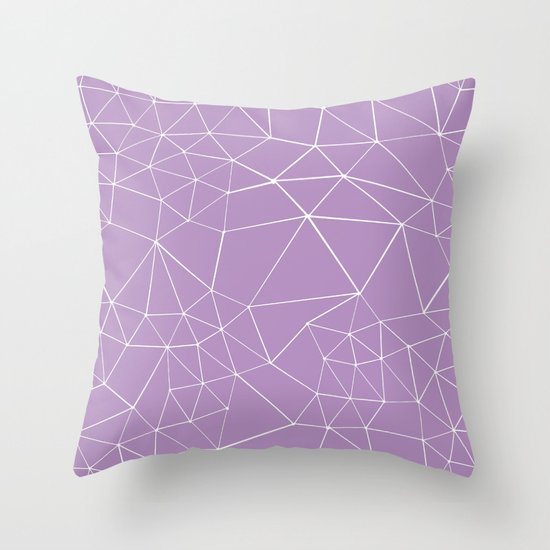 Segment Zoom Orchid Throw Pillow