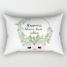 Happiness blooms from within  Rectangular Pillow