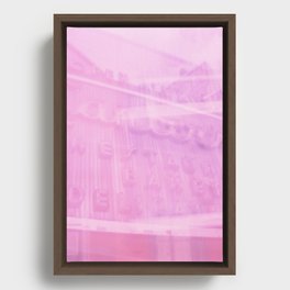 Canter's in Pink Framed Canvas