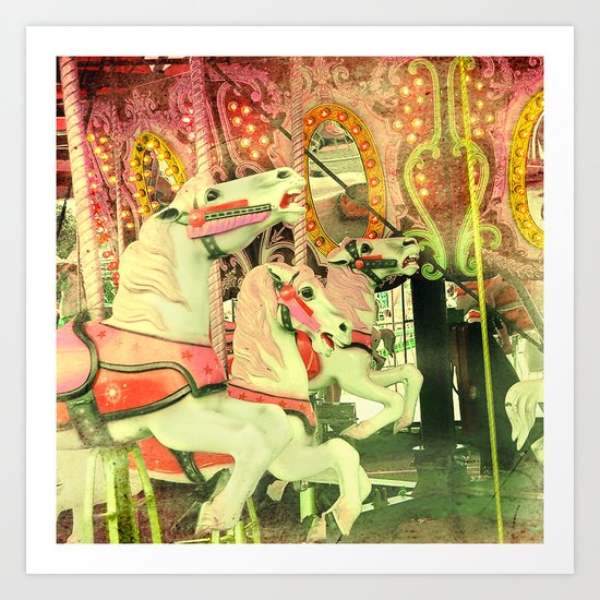 Carousel Art Print