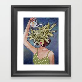 Pot Head Poster, Trippy Poster, Cannabis Poster, Vintage Cannabis Art, Marijuana Poster, Pot Head, Vintage Digital Print Framed Art Print