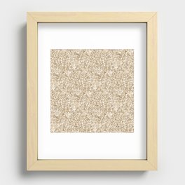Luxury Soft Gold Pattern Recessed Framed Print