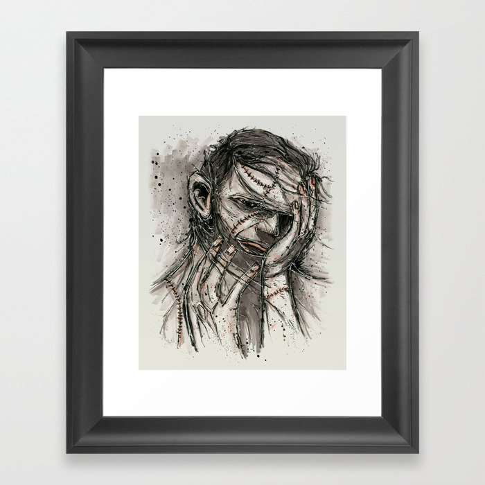 Frankenstein's Monster Framed Art Print