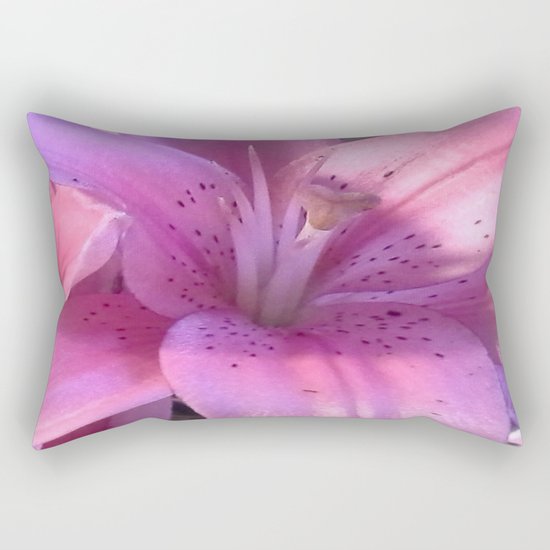 Lily: A Closeup Rectangular Pillow