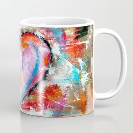 Reckless Heart, Abstract Painting Coffee Mug