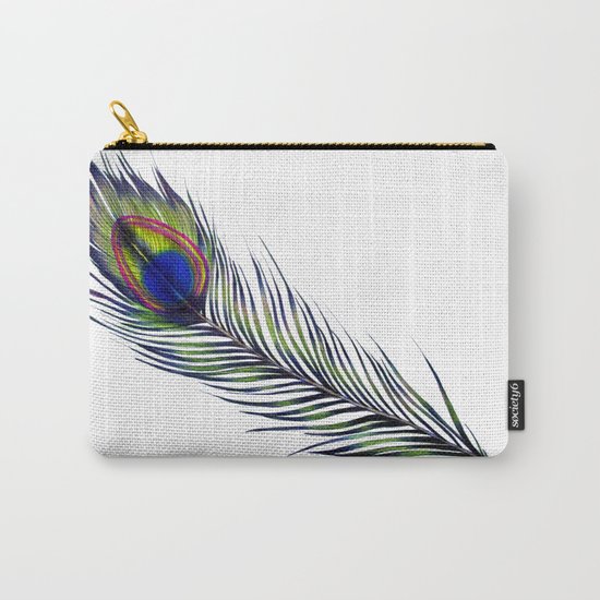 The Peacock's Feather Carry-All Pouch