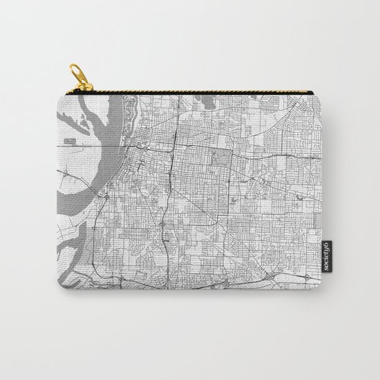 Memphis Map Line Carry-All Pouch