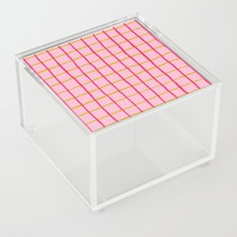 Retro Y2K Chequered Grid Acrylic Box
