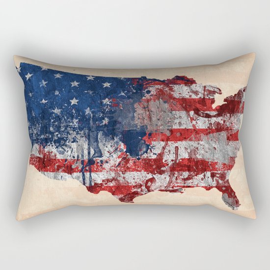 map USA Rectangular Pillow