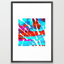 Fun colorful shapes Framed Art Print