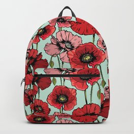 Summer Inspiration With Red Poppies Backpack
