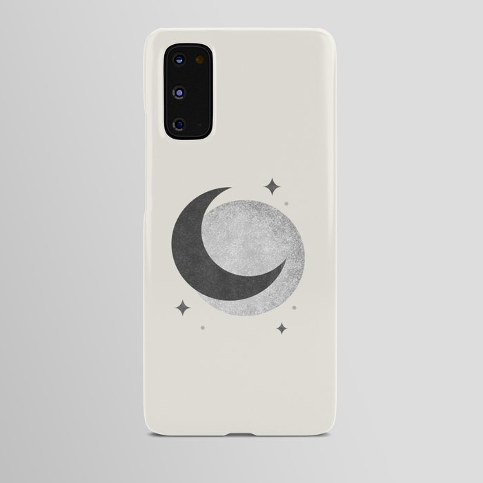 Moon Sparkle BW - Celestial Android Case