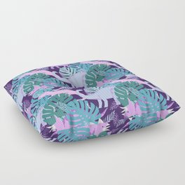 Jungle Dinosaur - Purple Floor Pillow