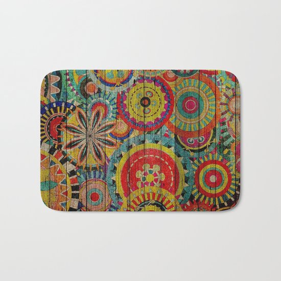 Kashmir on Wood 01 Bath Mat