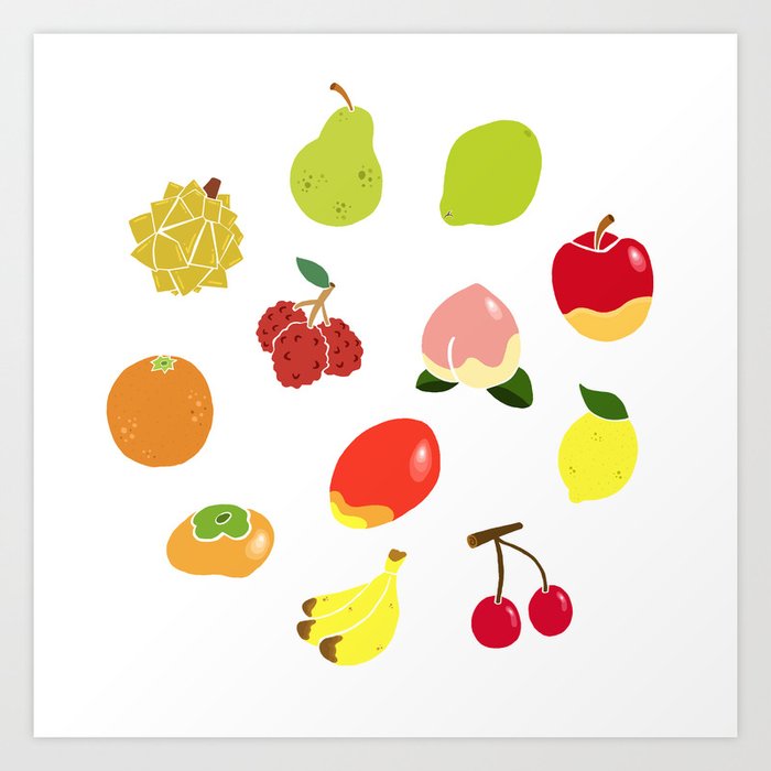 Tưởng tượng một bức tranh trang trí nhà cửa của bạn với những hình ảnh trái cây tươi mát. Bức Art Print trái cây sẽ đem lại một không gian sống động, mang đến sự tươi mới cho ngày mới. Với những chi tiết tinh tế và màu sắc đẹp mắt, bạn sẽ không thể rời mắt khỏi bức tranh này.