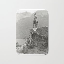 Native American Photo, American Indian, Indigenous Americans, Blackfoot, The Eagle Ro land Reed, Black White Photograph, 1910 Bath Mat | Reed, 1910, Blackfoot, American, Black And White, Americans, Pop Art, Photo, Black, Stencil 