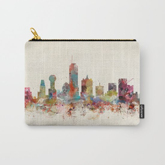 dallas texas skyline Carry-All Pouch