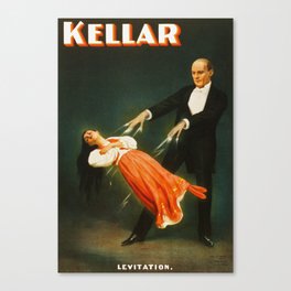 Vintage Kellar Magician - Levitation Canvas Print