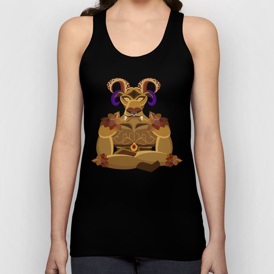 Ifrit half body vector fanart Unisex Tank Top