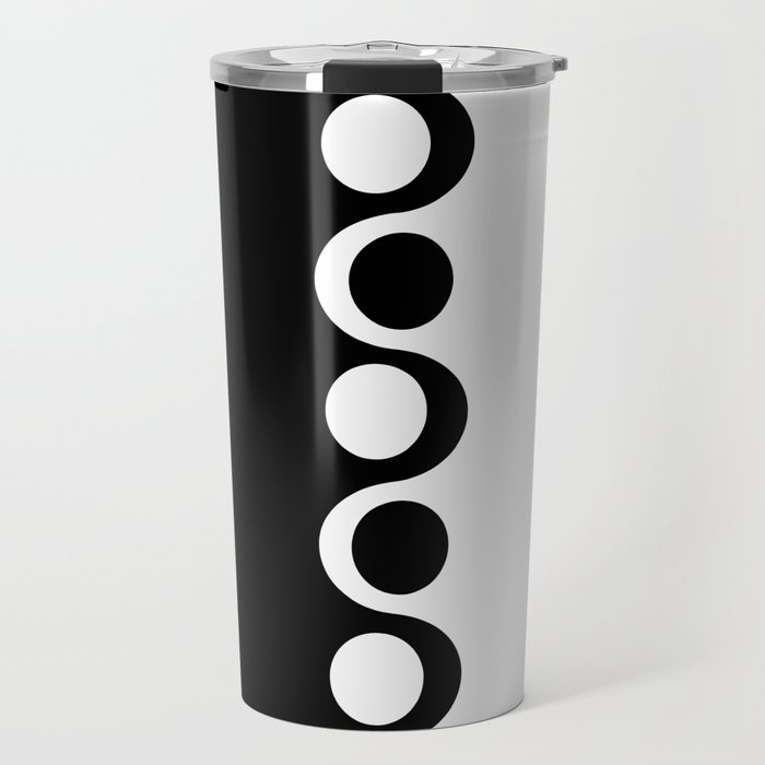 Black and White Mod Travel Mug