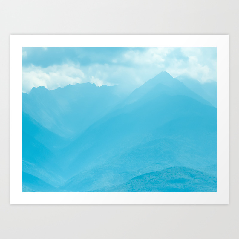 Misty Forest Blue Mountain Mist Landscape Mountains Landscape